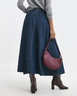 Denim Full Circle Skirt