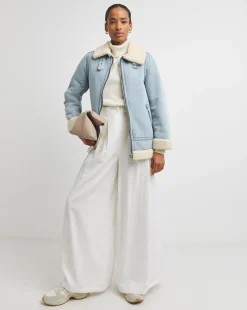 Denim Shearling Jacket