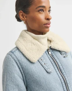 Denim Shearling Jacket