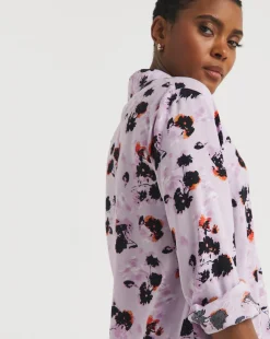 Dipped Back Viscose Shirt