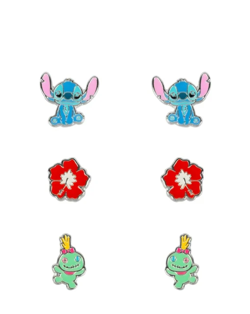 Disney Lilo & Stitch Trio Earring Set