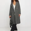 Double Breasted Herringbone Coat