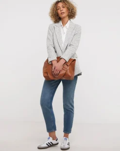Easy Double Breasted Boucle Blazer