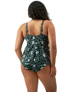 Elomi Jungle Bay Non Wired Moulded Cup Tankini Top Olive