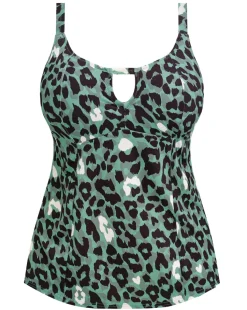 Elomi Jungle Bay Non Wired Moulded Cup Tankini Top Olive