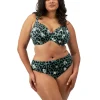 Elomi Jungle Bay Plunge Wired Bikini Top Olive