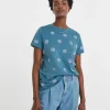 Embroidered Shell T-Shirt