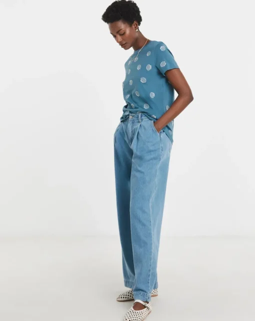 Embroidered Shell T-Shirt
