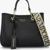 Emporio Armani Myea Black Shopper Bag With Pouch