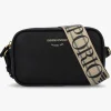 Emporio Armani Piped Black & Silver Camera Bag