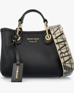 Emporio Armani X Small Black Cross-Body Shopper Bag