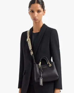 Emporio Armani X Small Black Cross-Body Shopper Bag