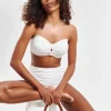 Fantasie Beach Waves Bandeau Bikini Top Linen