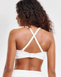 Fantasie Beach Waves Bandeau Bikini Top Linen