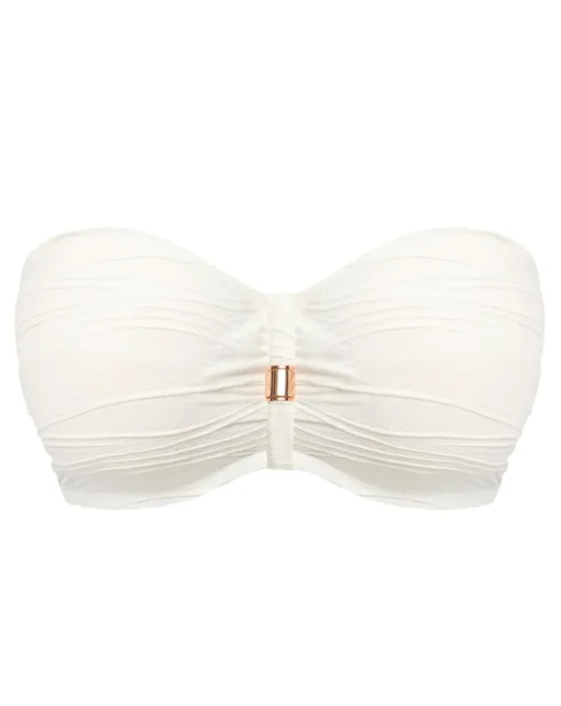 Fantasie Beach Waves Bandeau Bikini Top Linen