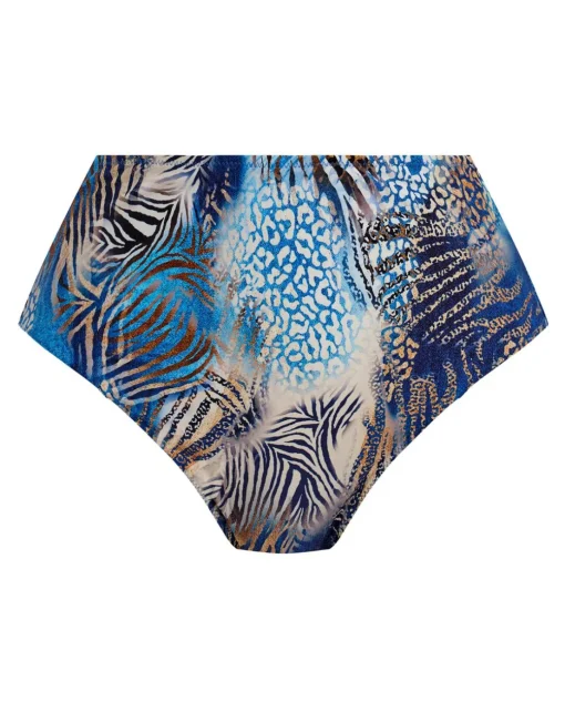 Fantasie Seraya Sands Gathered High Waist Bikini Brief Denim