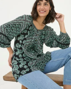 FatFace Caitlin Spaced Floral Tunic