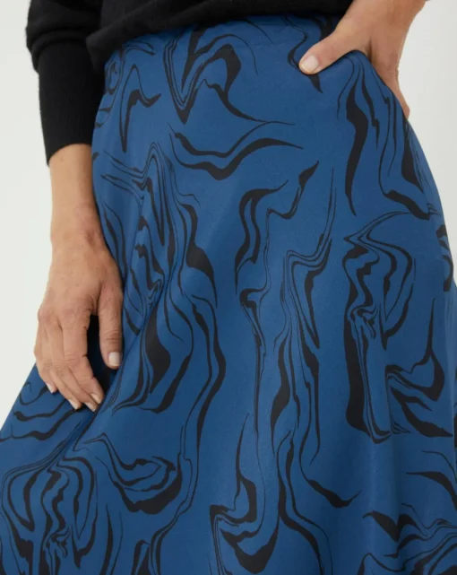 FatFace Pat Marble Midi Skirt