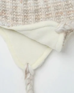 Fatface Textured Trapper Bobble Hat