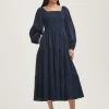Finery London Balloon Sleeve Dress