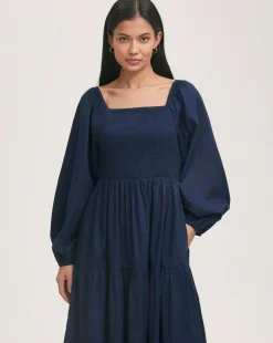 Finery London Balloon Sleeve Dress