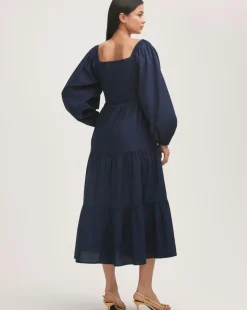 Finery London Balloon Sleeve Dress