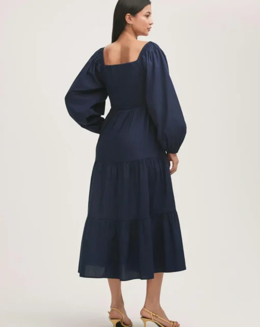 Finery London Balloon Sleeve Dress
