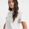 Floral Embriodered T-Shirt