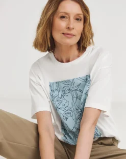 Floral Sketch Graphic T-Shirt