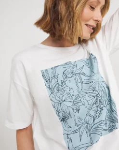 Floral Sketch Graphic T-Shirt
