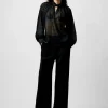 French Connection Beth Lurex Keyhole Top