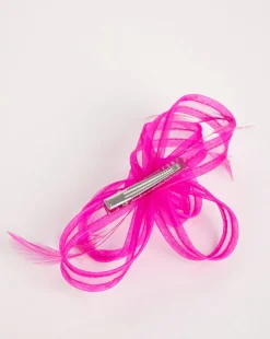 Fuchsia Bow Clip Fascinator