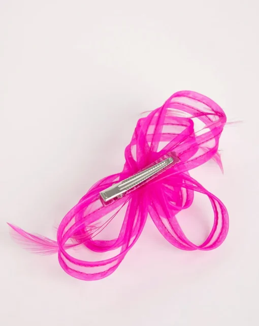Fuchsia Bow Clip Fascinator