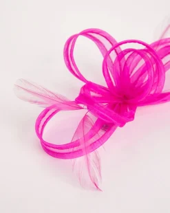 Fuchsia Bow Clip Fascinator