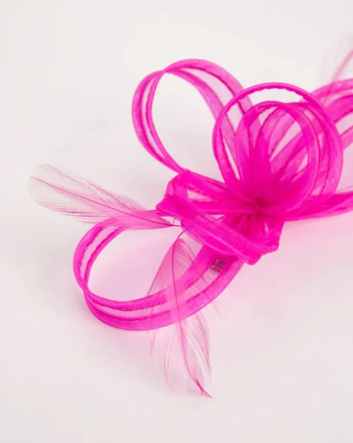 Fuchsia Bow Clip Fascinator