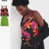 Green & Print 2 Pack Swing Vests