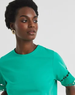 Green Broderie T-Shirt
