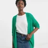 Green Edge To Edge Cardigan