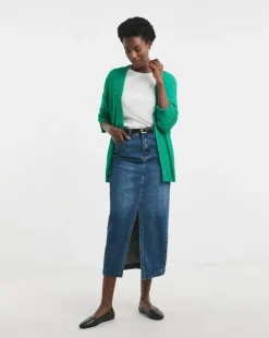 Green Edge To Edge Cardigan