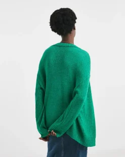 Green Edge To Edge Cardigan