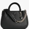Guess Fedora Black Shoulder Satchel Bag