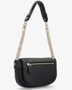 Guess Fedora Black Shoulder Bag
