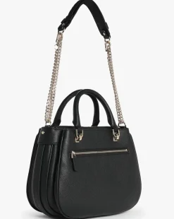 Guess Fedora Black Shoulder Satchel Bag