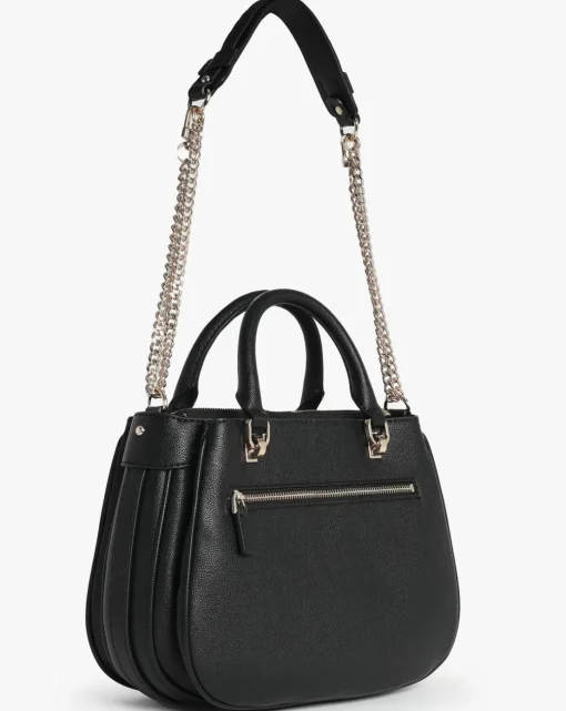 Guess Fedora Black Shoulder Satchel Bag