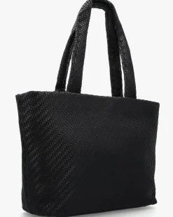 Guess Francy Woven Black Tote Bag