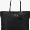 Guess Large Power Play 2 Black Logo Tech Tote Bag