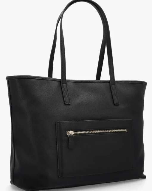Guess Large Power Play 2 Black Logo Tech Tote Bag