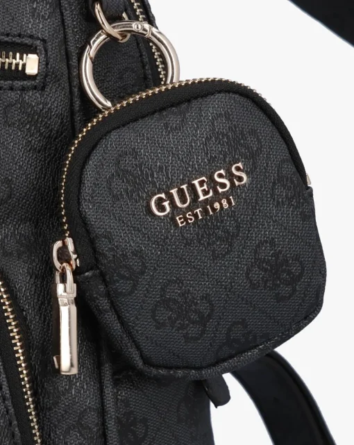 Guess Power Play Tech Coal Logo Backpack