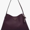 Guess Sora Girlfriend Burgundy Carryall Shoulder Bag