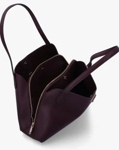 Guess Sora Girlfriend Burgundy Carryall Shoulder Bag
